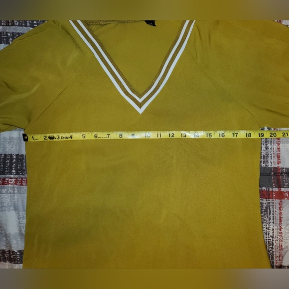 Amisu Striped Trim Quarter Sleeve T-Shirt Dress - Picture 13 of 15